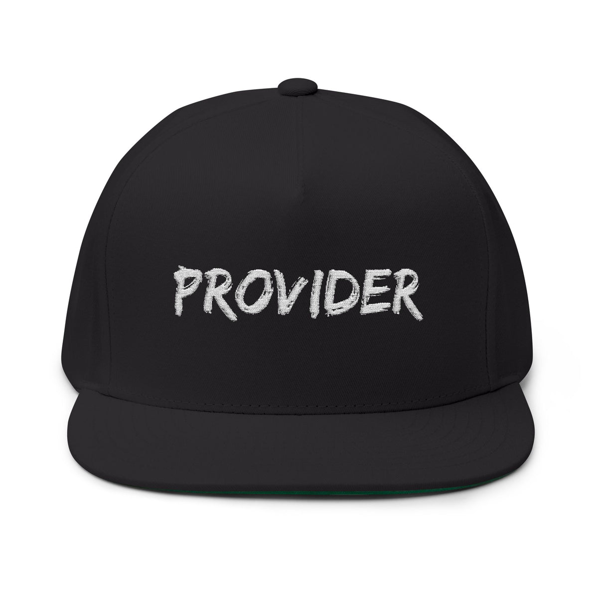 Stylish Flat Bill Cap with 'PROVIDER' Embroidery, Trendy Men’s Hat, Casual Wear, Perfect Gift for Father’s Day, Streetwear, Everyday Style