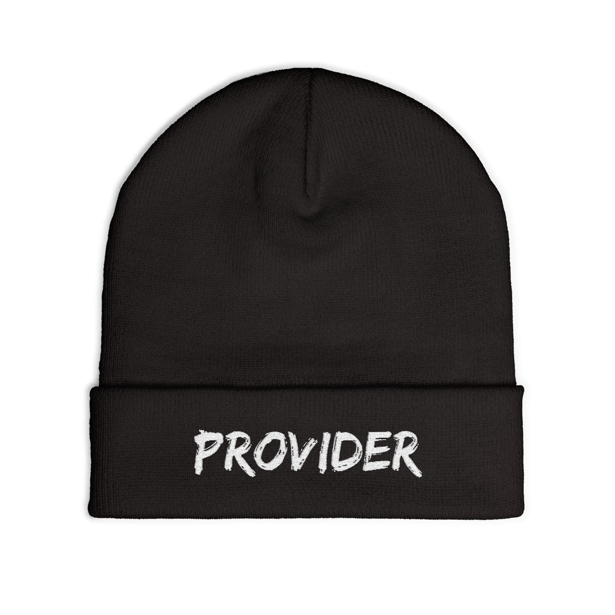 Provider Knit Beanie - Cozy Winter Hat, Embroidered Gift, Beanie for Him/Her, Stylish Cold Weather Accessory, Perfect for Casual Outfits