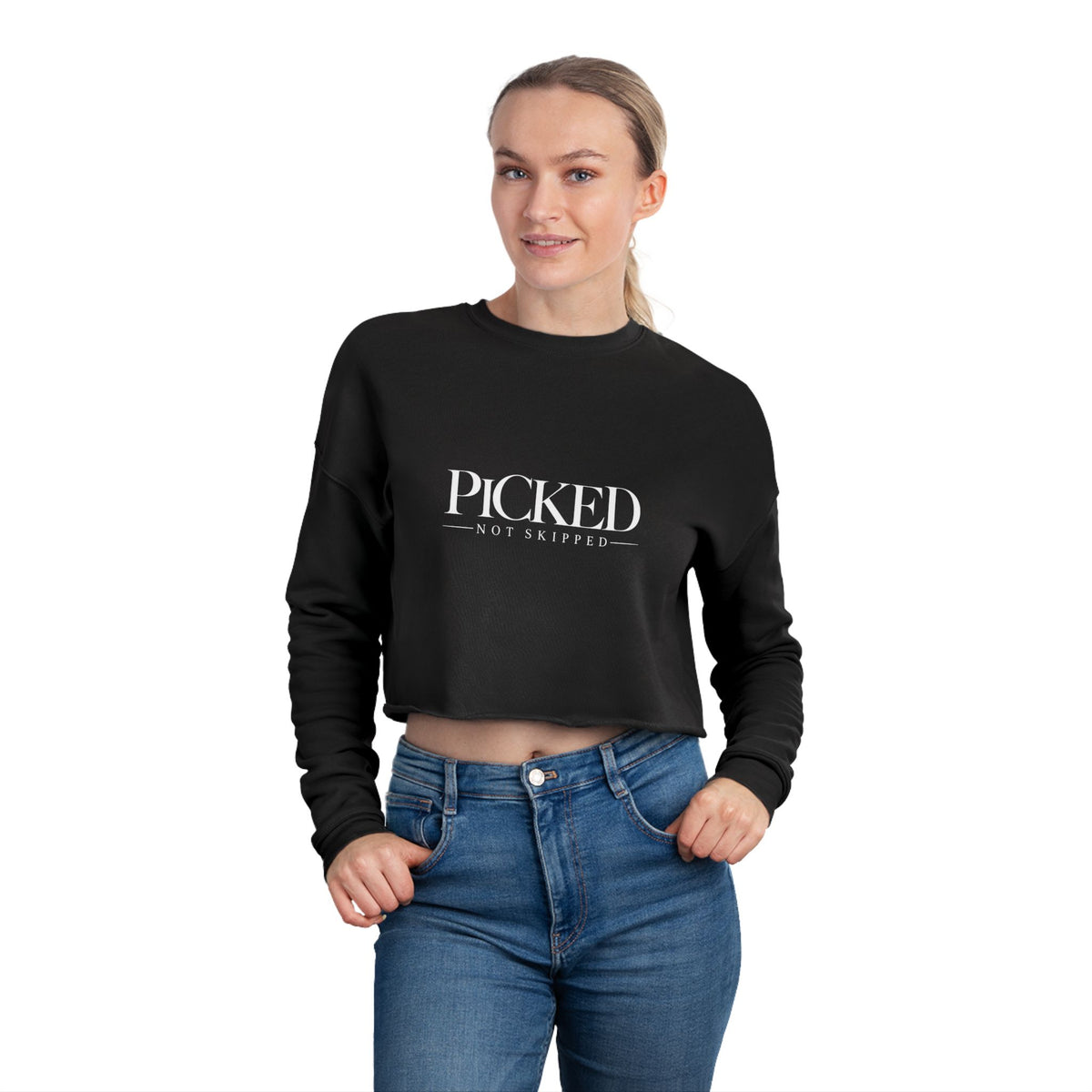 Picked Women's Cropped Sweatshirt
