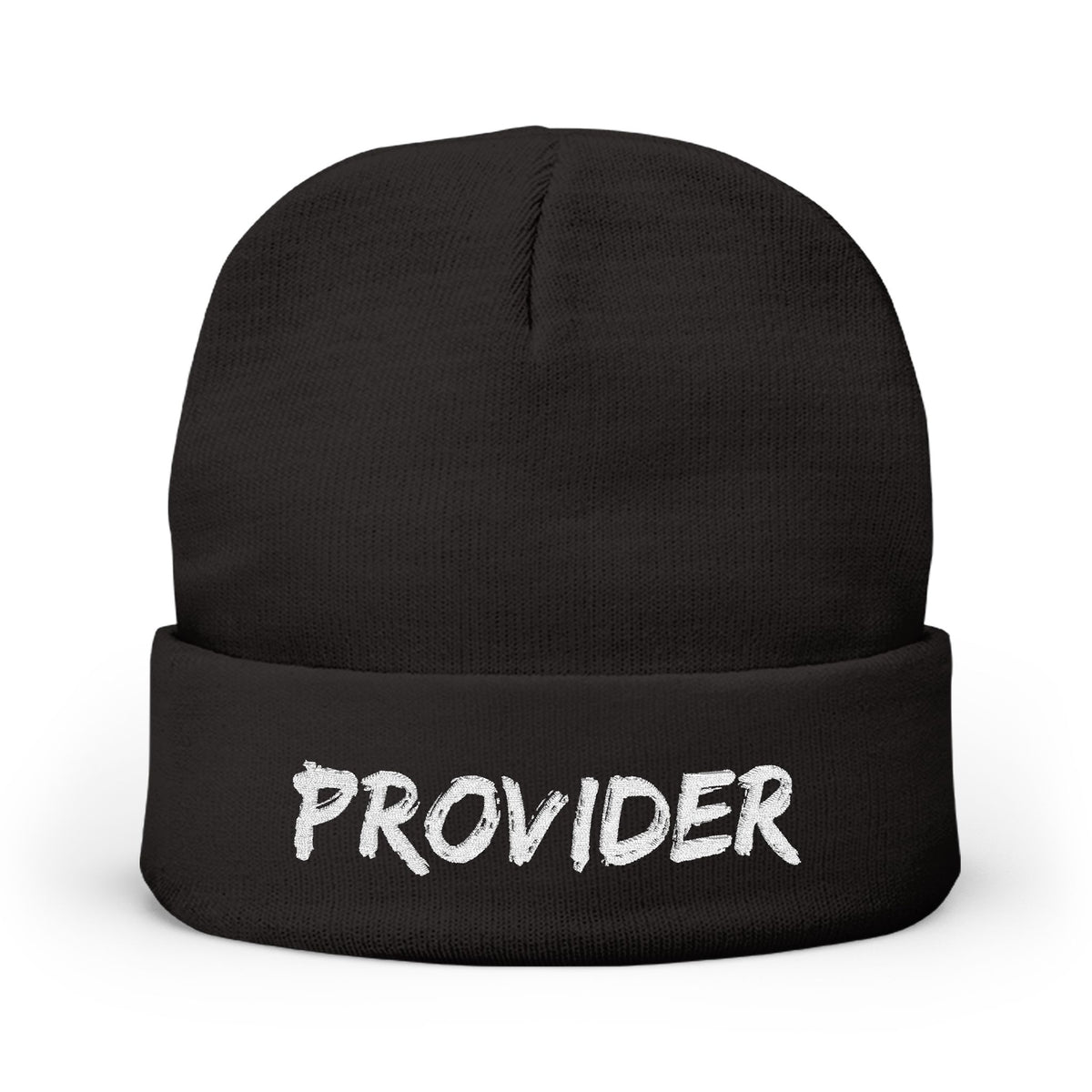 Provider Knit Beanie - Cozy Winter Hat, Embroidered Gift, Beanie for Him/Her, Stylish Cold Weather Accessory, Perfect for Casual Outfits