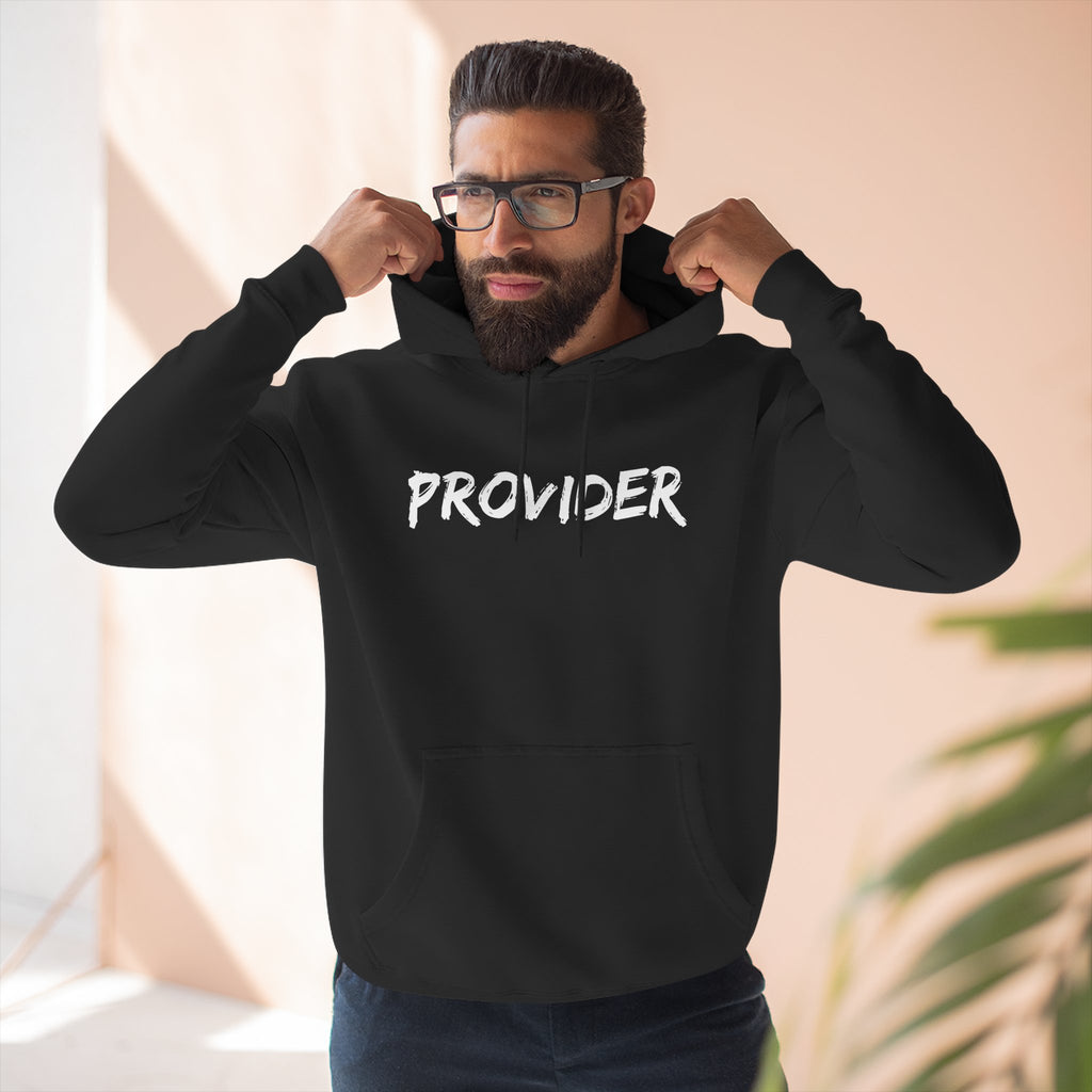 Provider Three-Panel Fleece Hoodie - Cozy Gift for Dads, Birthdays, Casual Wear, Appreciative Statement, Everyday Comfort
